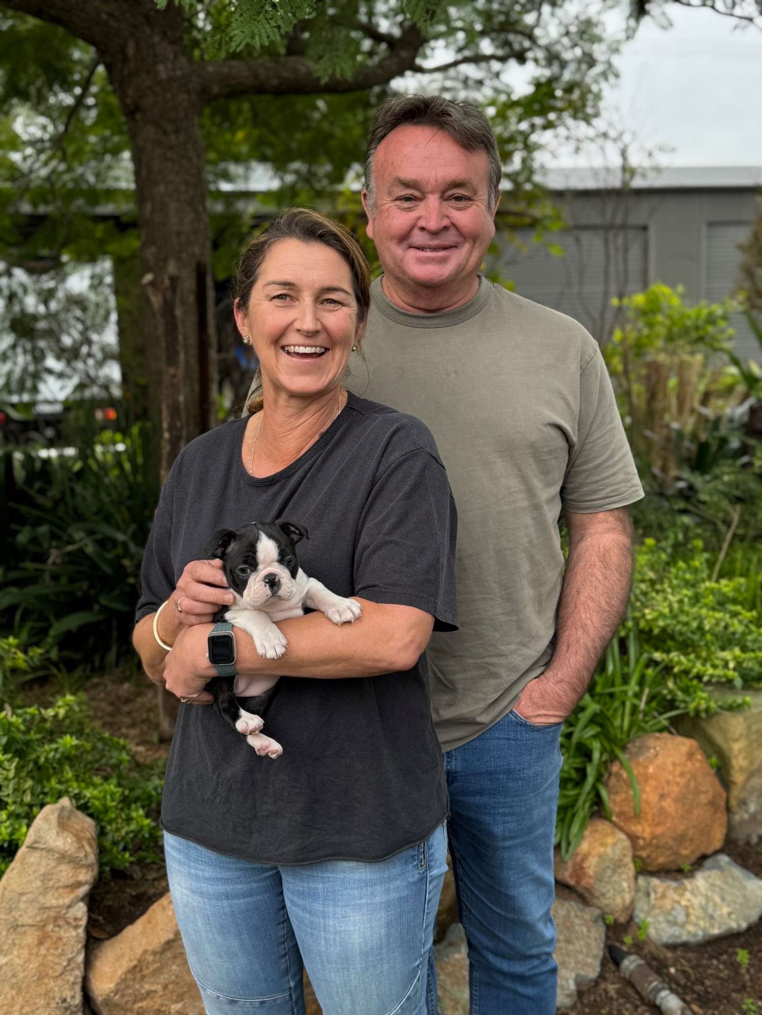 Definitely our most patient family! Jody and Richard waited over 18 months to add Miss Etta to their family. Residing locally we look forward to puppy play dates.