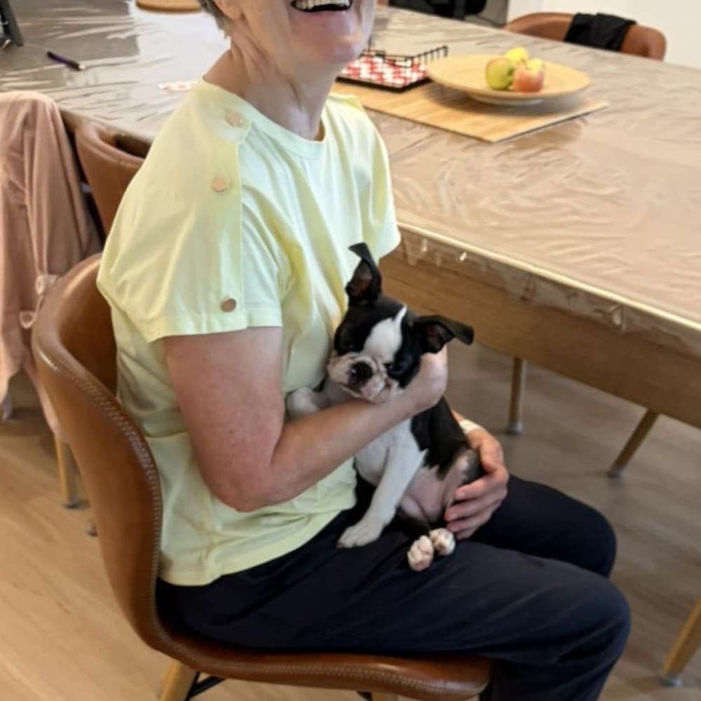 Originally name Elsa by Harriette, Sylvie settled on 'Poppy' for her new Princess.
The both look very happy together.