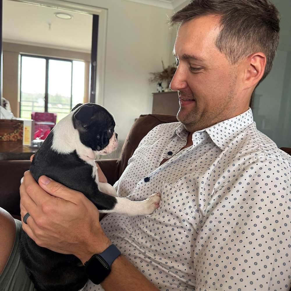 Waren and Ozzy getting to know each other